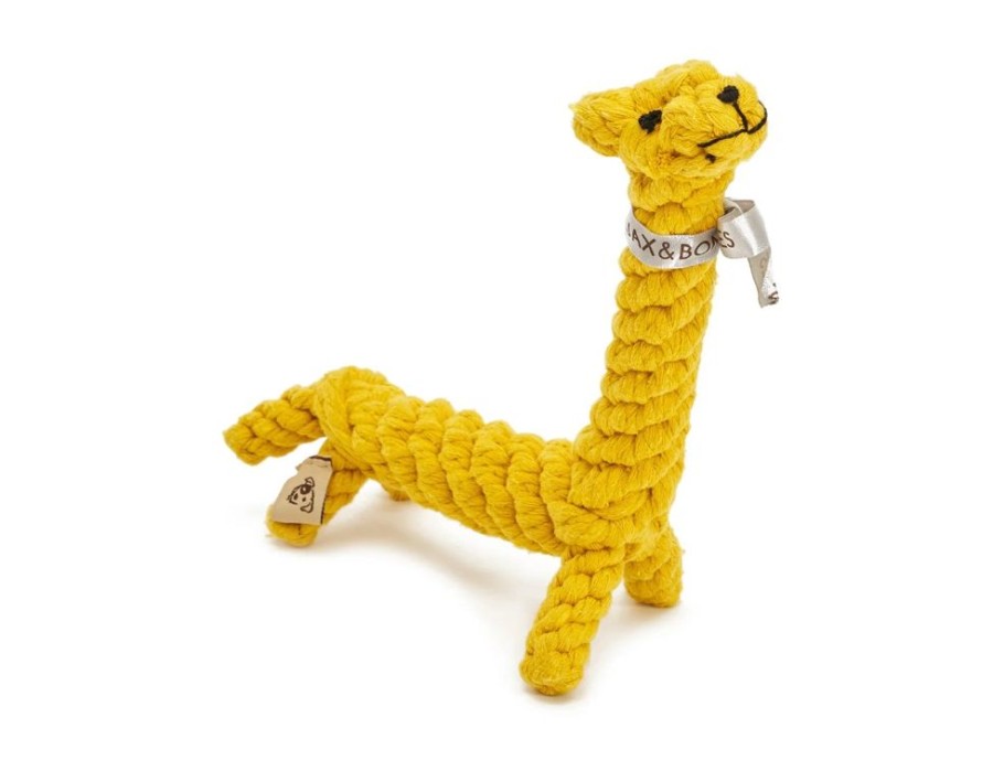 Toys & Playthings Jax & Bones | Jax & Bones Jerry The Giraffe Dog Rope Toy Small 9"