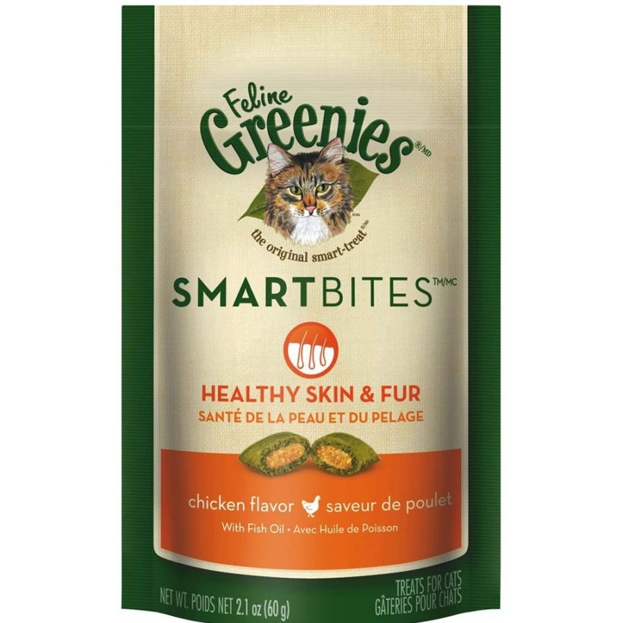 For Cats & Other Critters Greenies® | Greenies Smartbites Skin & Fur Chicken For Cats 2.1Oz