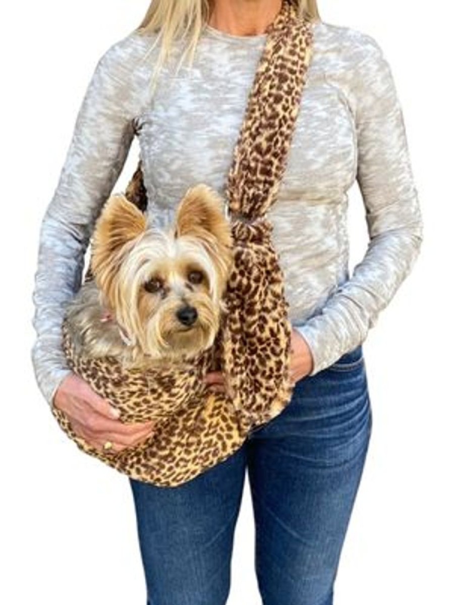 Totes & Carriers Dog Squad | New Adjustable Furbaby Sling Bag, Cheetah