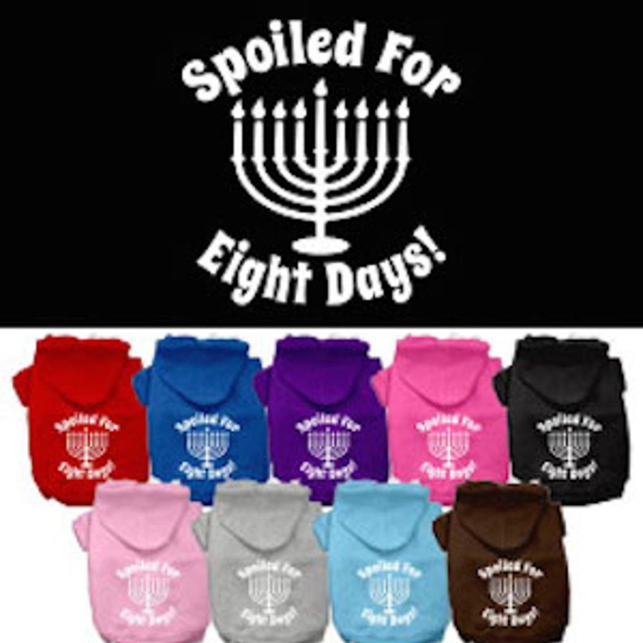 Special Occasion & Holiday Mirage Pet Products | Spoiled For 8 Days Screenprint Dog Pet Hoodies