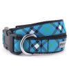 Collars, Leads & Accessories The Worthy Dog | Bias Plaid Blue Collar & Lead Collection