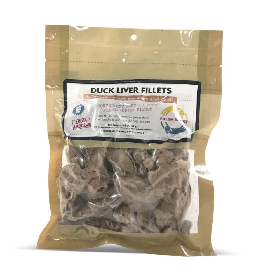 Treats Fresh Is Best | Duck Liver Fillets, 3.5 Oz.