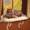 Beds, Crates, Etc. K&H Pet Products | Deluxe Kitty Sill With Bolster Tan Kitty Print