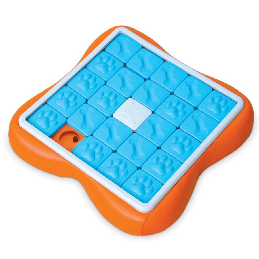 Toys & Playthings Nina Ottosson™ | Nina Ottosson Challenge Slider Interactive Treat Dog Puzzle Toy Blue/Orange Level 3