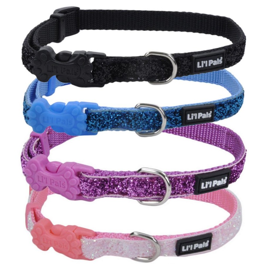 Collars, Leads & Accessories Li'l Pals® | Li'L Pals Glitter Dog Collars For Puppies And Petite Dogs