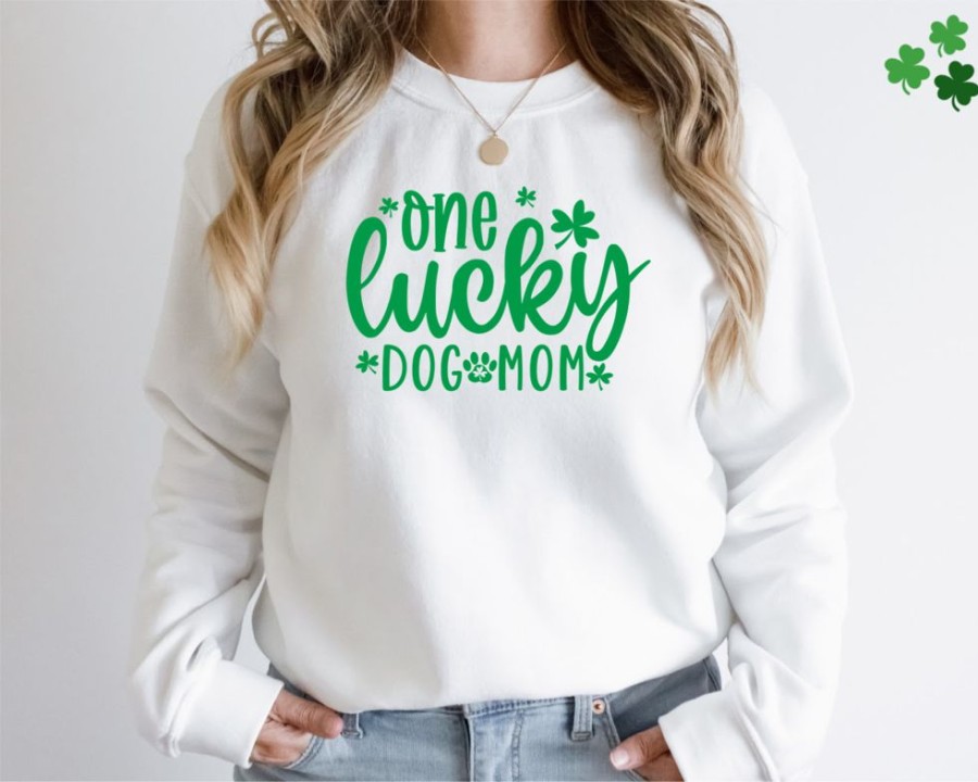 Stuff For Humans Paisley Paw Designs | St. Patrick'S Day Sweatshirt | Unisex Crew Neck | Crewneck Sweatshirt | Holiday Shirt | People Shirt