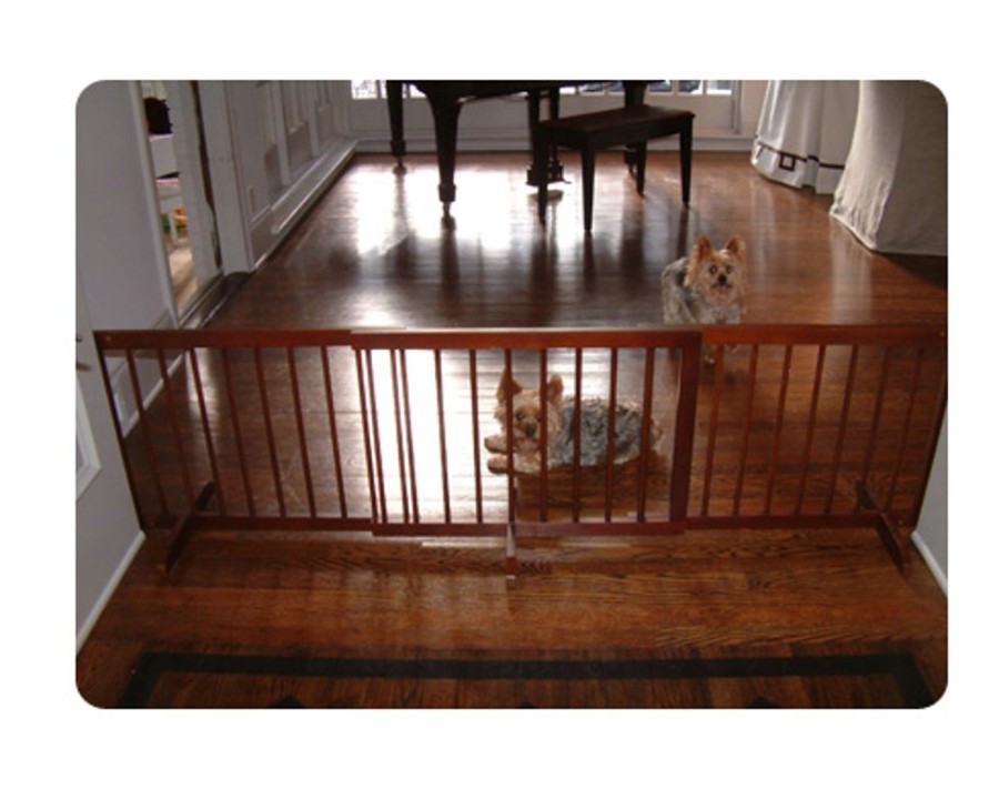 For The Home Cardinal Gates, Inc. | Step Over Gate Extension - Walnut