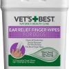 Grooming & Shampoos Veterinarian's Best | Vet'S Best Ear Relief Finger Wipes - 50 Count