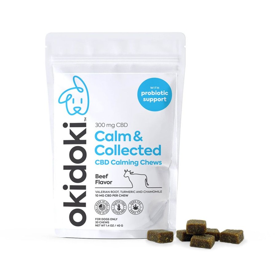 Treats Okidoki Pets | Calm & Collected Cbd Calming Chews, Beef