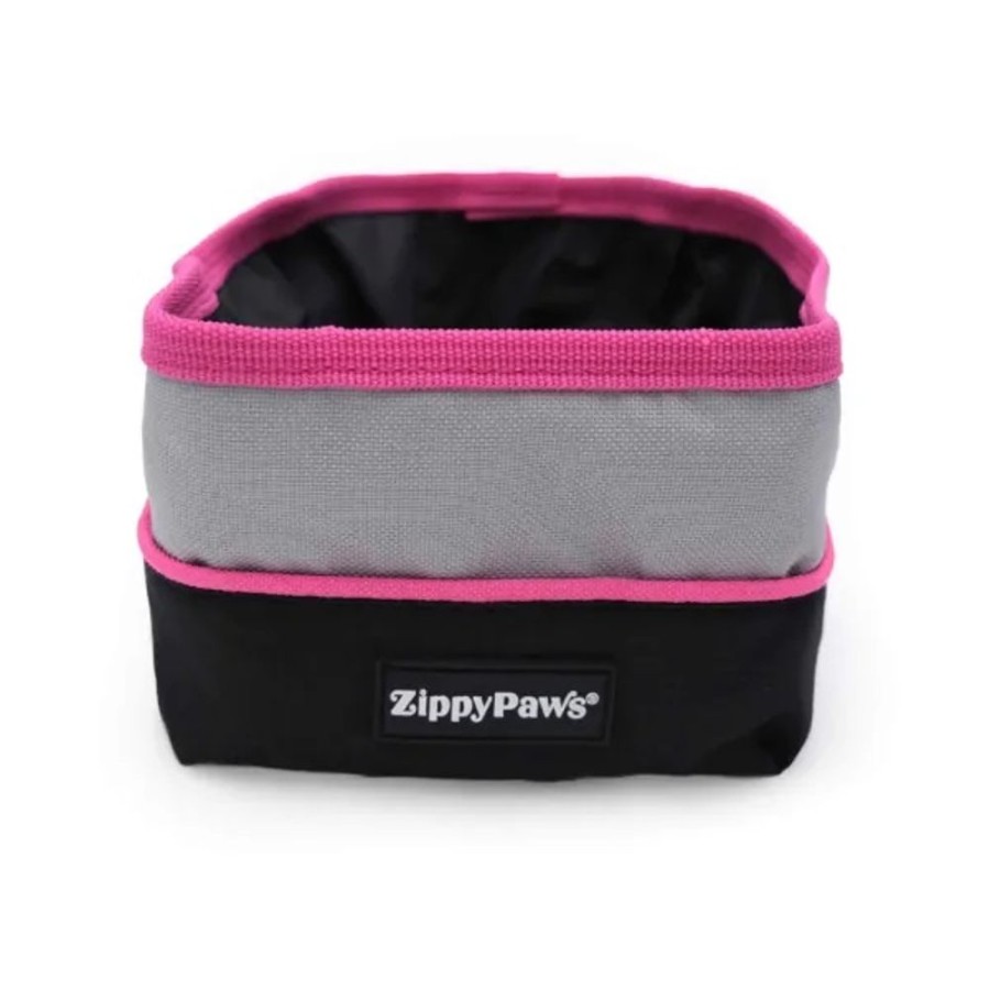 Travel ZippyPaws | Zippypaws Adventure Bowl - Pink