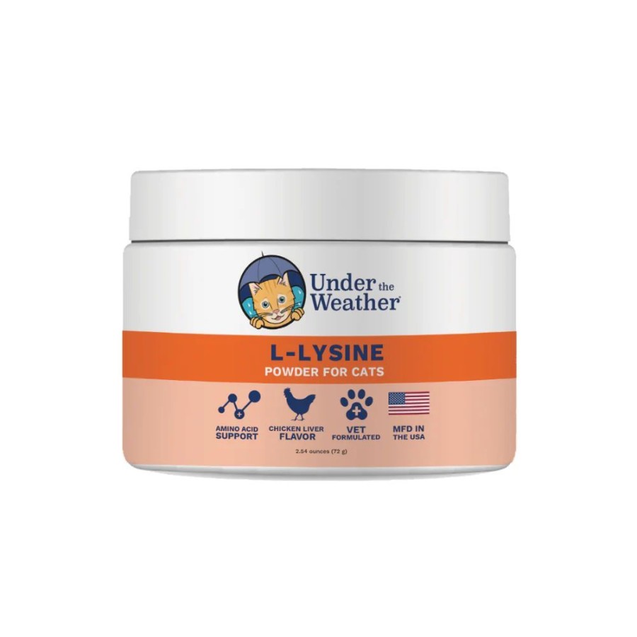 For Cats & Other Critters Under the Weather | L-Lysine Powder For Cats - 2.54 Oz Jar By Under The Weather