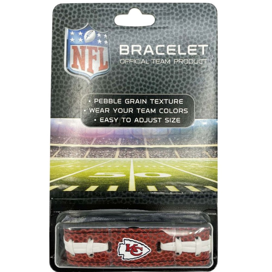 Stuff For Humans Pets First, Inc. | Kansas City Chiefs Human Pebble Grain Bracelet