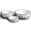 Bowls & Feeding Supplies Carmel Ceramica | Dog Food & Water Bowls - French White