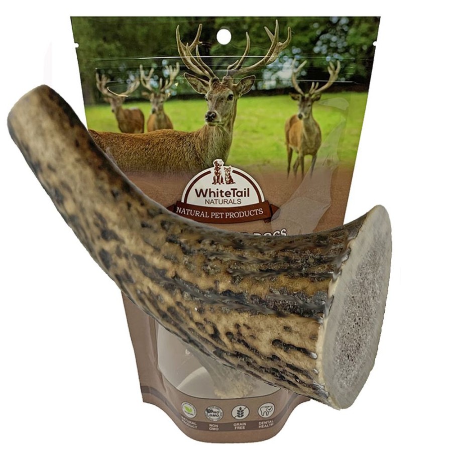 Treats WhiteTail Naturals | (Large) - Whole Elk Antler Dog Chews