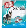 Pet Apparel (Continued) Simple Solution® | Simple Solution Disposable Dog Diapers For Female Dogs | Super Absorbent Leak-Proof Fit | Medium | 30 Count