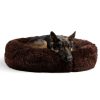 Beds, Crates, Etc. Best Friends By Sheri | The Original Calming Shag Donut Dog Bed, Dark Chocolate