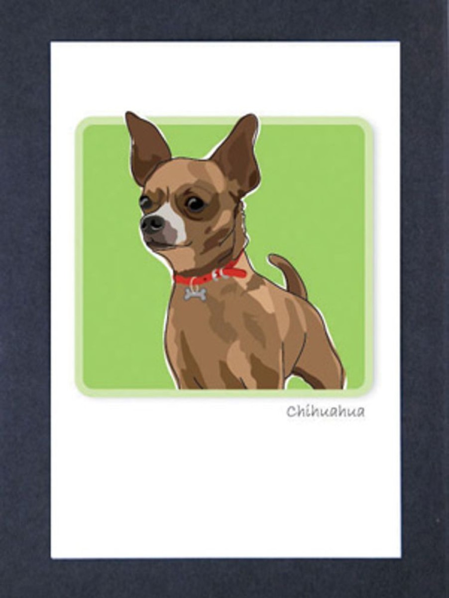 Special Occasion & Holiday Paper Russells | Chihuahua, Brown - Grrreen Boxed Note Cards