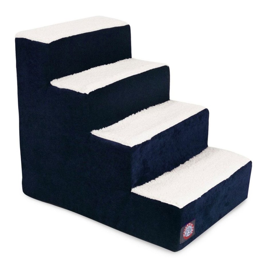 For The Home Majestic Pet Products | Navy Blue Villa Pet Stairs (4 Steps)