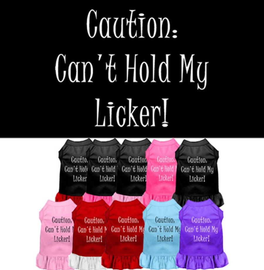 Pet Apparel (Continued) Mirage Pet Products | Can'T Hold My Licker Screen Print Dress