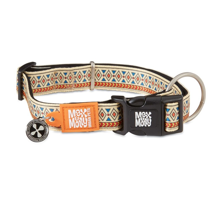 Collars, Leads & Accessories Max & Molly | Max & Molly Mosaic Neoprene Smart Id Dog Collar & Leash Collection