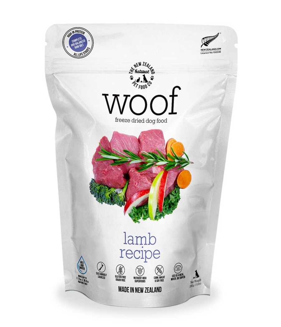 Pet Food The New Zealand Natural Pet Food Co. | Woof Lamb Freeze Dried Dog Food