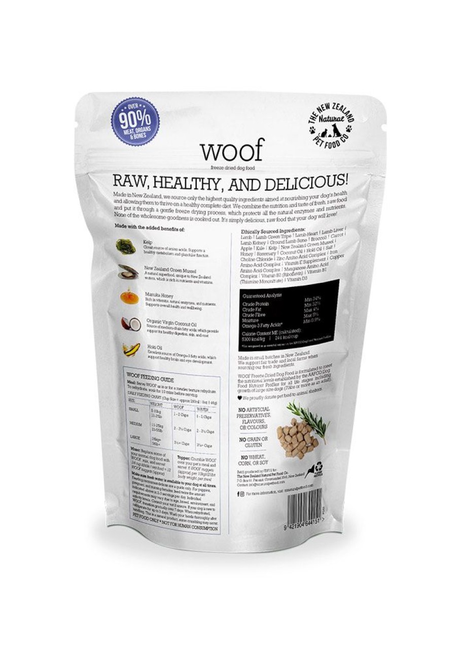 Pet Food The New Zealand Natural Pet Food Co. | Woof Lamb Freeze Dried Dog Food