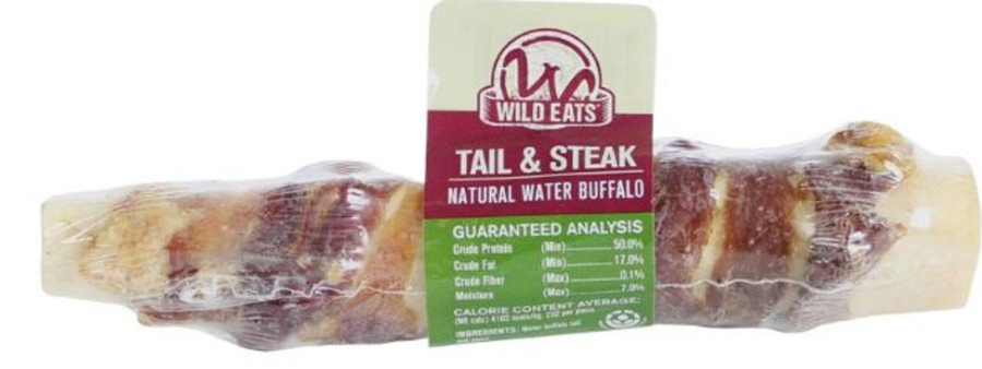 Treats Wild Eats® | Wild Eats® Water Buffalo Tails W/Steaks Individually Wrapped In Retail Ready Display Case