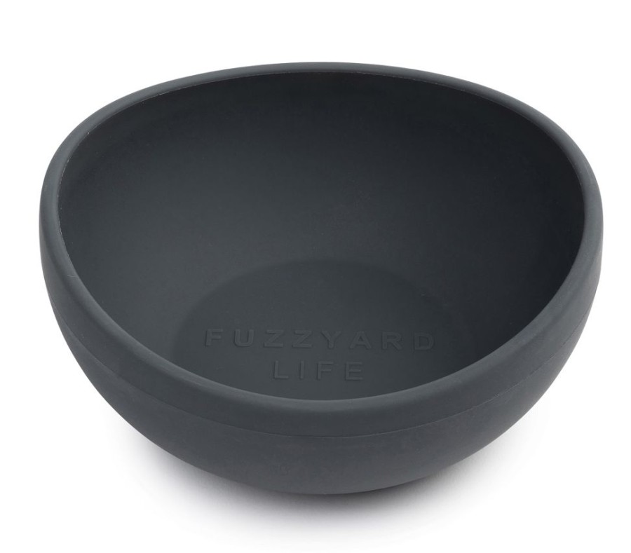 Bowls & Feeding Supplies FuzzYard Life | Silicone Bowl - Slate Grey M