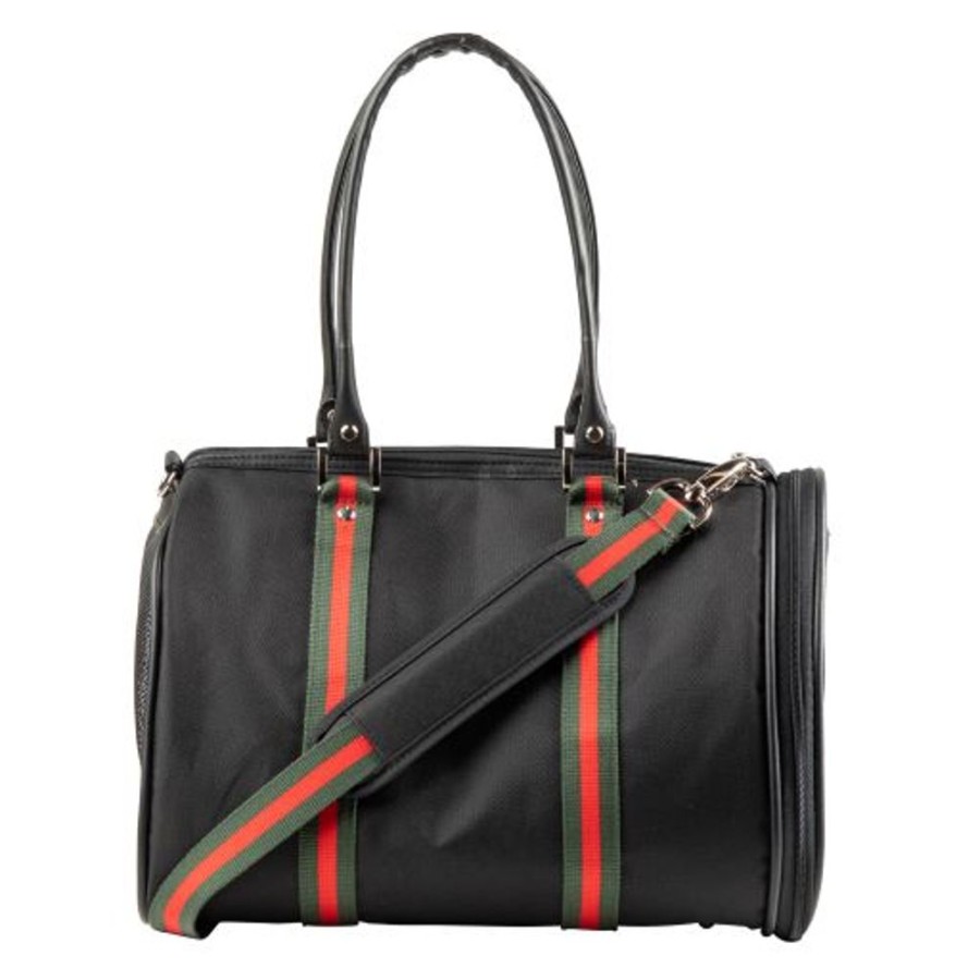 Totes & Carriers PETOTE® | Duffel - Black With Stripe