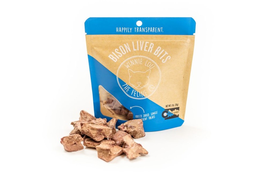 For Cats & Other Critters Winnie Lou – The Canine Co. | Bison Liver Bits - Cat