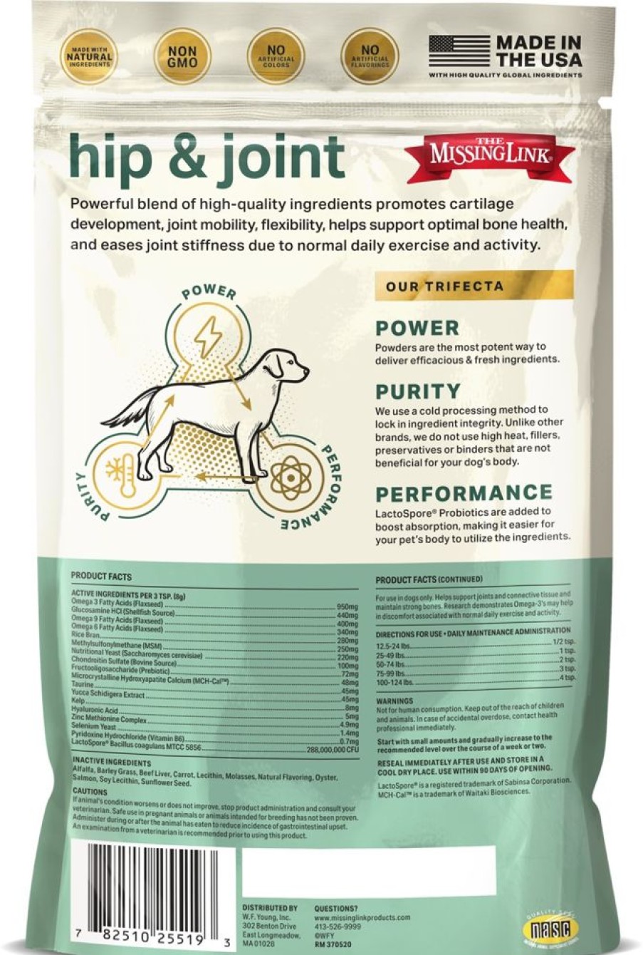 Health & Safety Missing Link | Original Hip & Joint Superfood Supplement For Dogs By The Missing Link