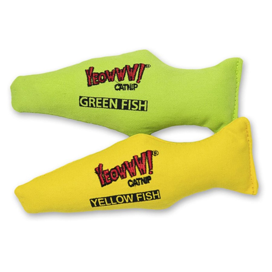 For Cats & Other Critters Yeowww! | Yeowww! Catnip Yellow Fish