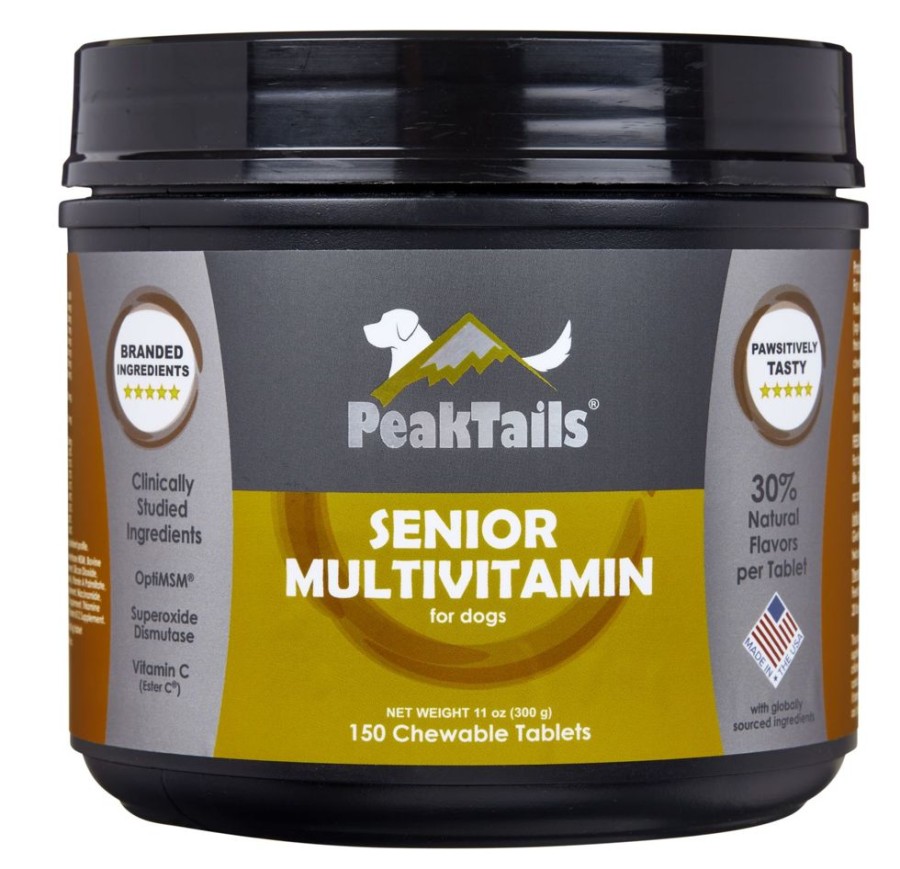 Health & Safety Kala Health / PeakTails™ | Peaktails Senior Multi Vitamin Supplement For Dogs