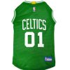 Pet Apparel Pets First, Inc. | Boston Celtics Mesh Basketball Jersey By Pets First