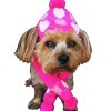 Pet Apparel Dallas Dogs, Ltd. | Pink Hearts Hat/ Scarf