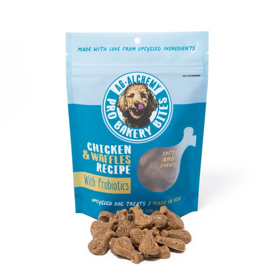 Treats Ag-Alchemy Animal Nutrition | Pro Bakery Bites Soft & Chewy - Chicken & Waffles, 6Oz