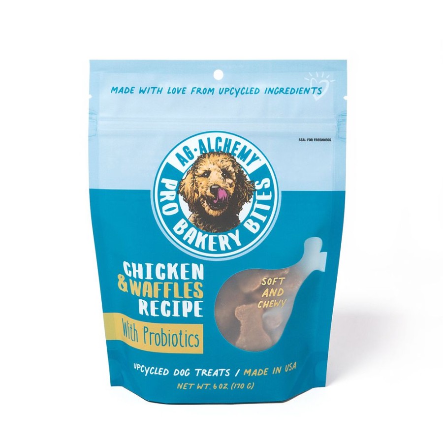 Treats Ag-Alchemy Animal Nutrition | Pro Bakery Bites Soft & Chewy - Chicken & Waffles, 6Oz