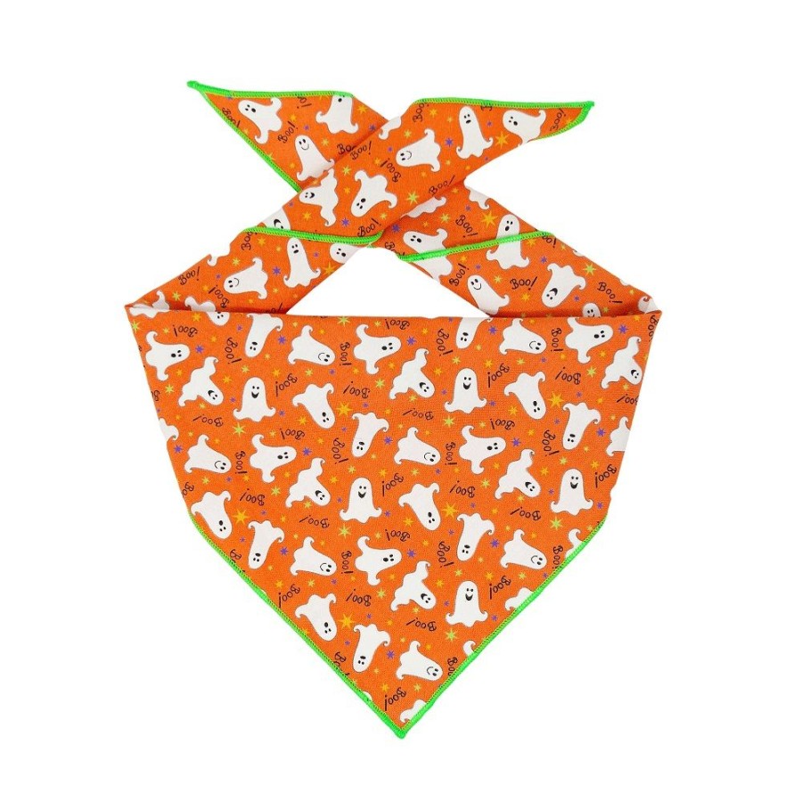 Special Occasion & Holiday Paisley Paw Designs | Halloween Bandana | Halloween Dog Bandana | Ghost Bandana | Glow In The Dark Fabric Too!