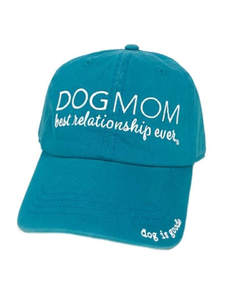 Stuff For Humans Dog is Good® | Hat: Dog Mom (Turquoise)