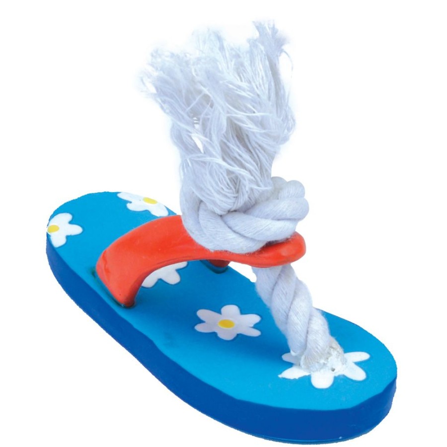 Toys & Playthings Li'l Pals® | 5" Flower Flip Flop Li'L Pals® Latex & Rope Toy