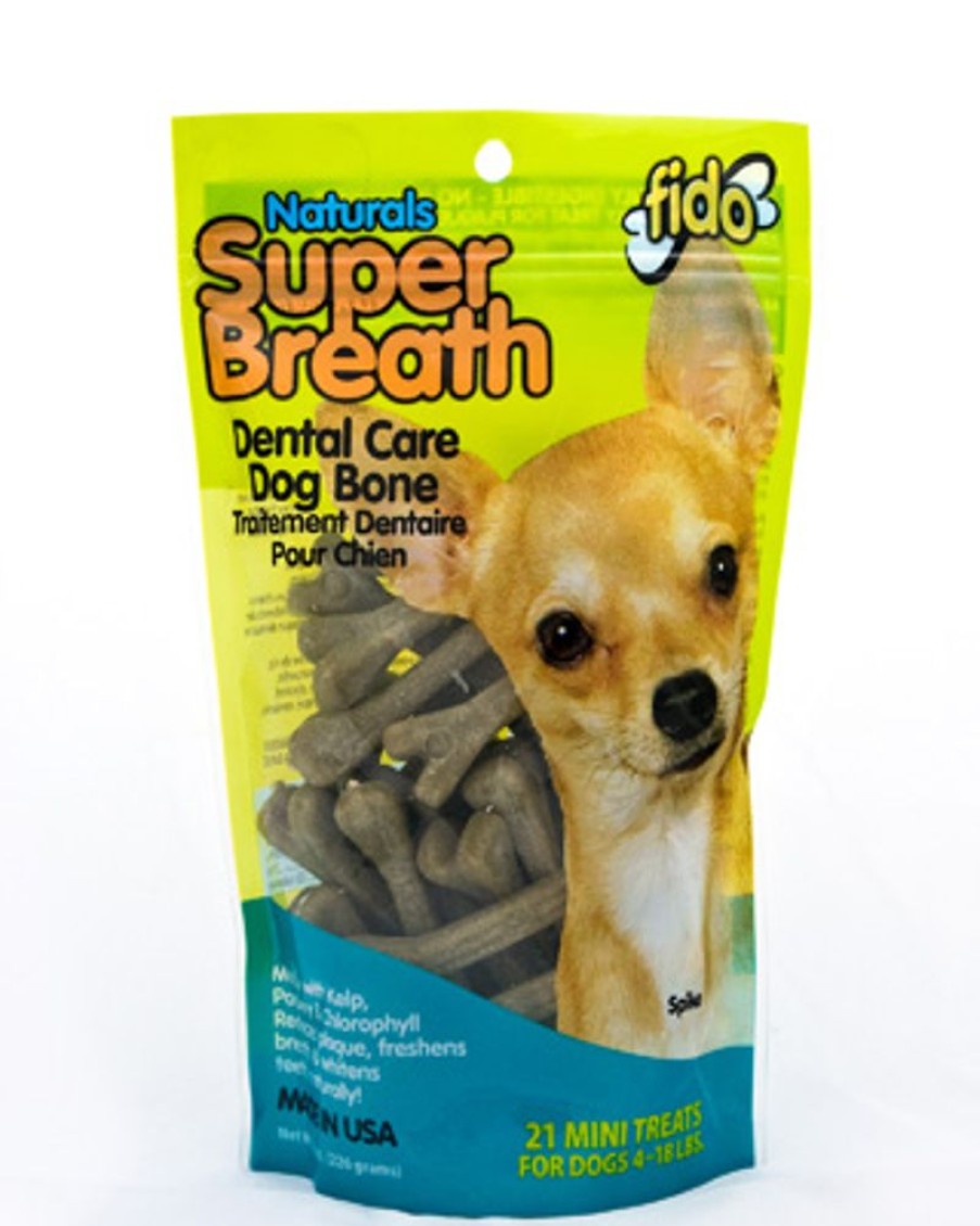 Treats Fido Ent. | Super Breath Bones - Mini 21 Pack