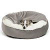 Beds, Crates, Etc. Best Friends By Sheri | Cozy Cuddler Ilan Cat And Dog Bed, Grey, 24X24