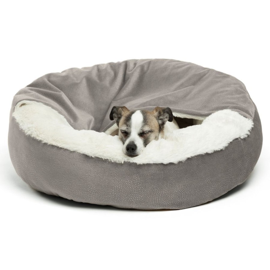 Beds, Crates, Etc. Best Friends By Sheri | Cozy Cuddler Ilan Cat And Dog Bed, Grey, 24X24