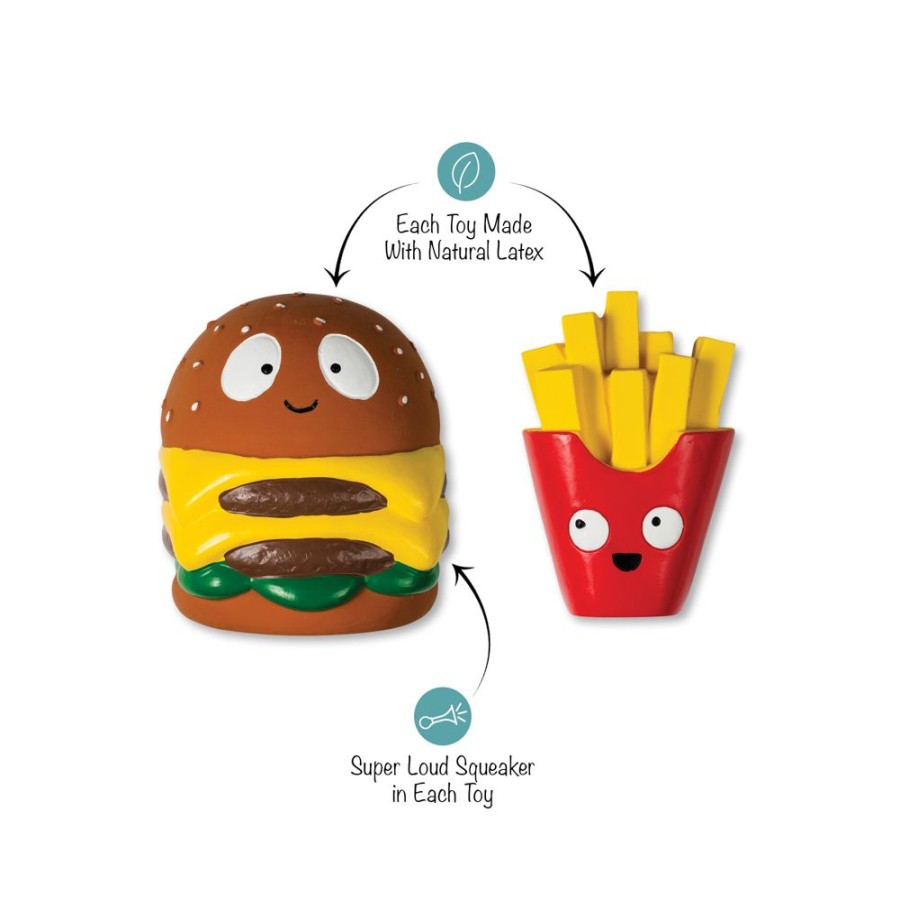 Toys & Playthings PetShop by Fringe Studio | Big Buns Small Fry Latex Dog Toys Set Of 2