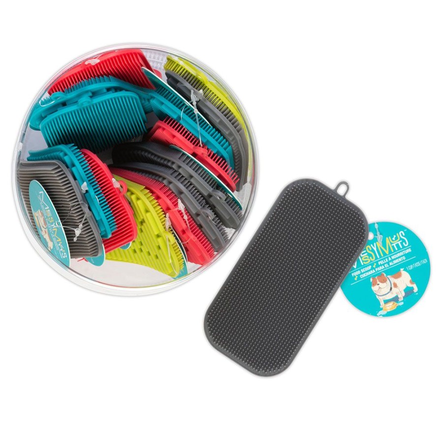 For The Home Messy Mutts™ | Messy Mutts Silicone Dual Sided Bowl Scrubber Counter Display Assorted 20Pc 5" X 2.5"