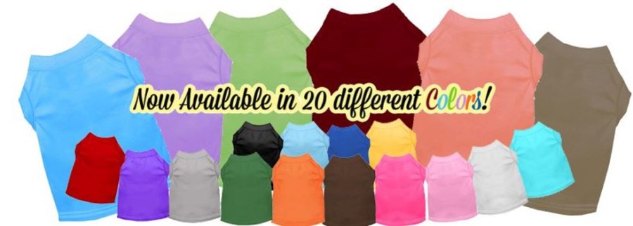 Pet Apparel (Continued) Mirage Pet Products | Plain Blank Shirts