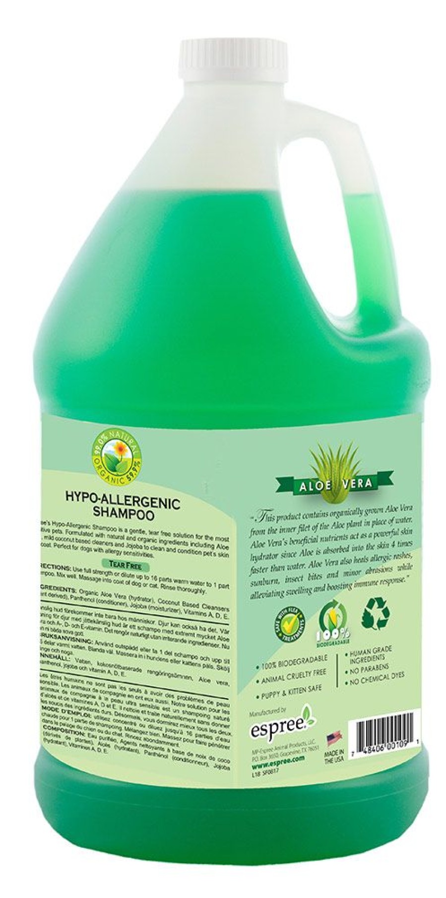 Grooming & Shampoos Espree | Espree Hypo-Allergenic Shampoo, 1 Gallon