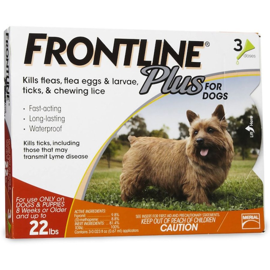 Grooming & Shampoos Frontline® | Frontline Plus For Dogs 0-22 Lbs. - 3 Month (Orange)