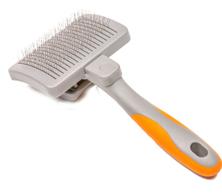 Grooming & Shampoos GoGo® | Gogo® Small Self Cleaning Slicker Brush