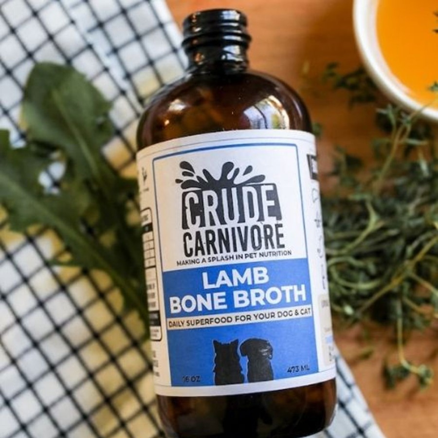 Pet Food Crude Carnivore | 16 Oz Lamb Bone Broth